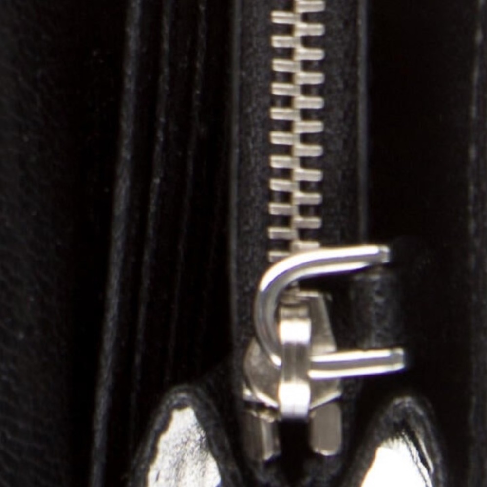 Prada Silver & Black Leather Continental Wallet - Picture 10 of 17